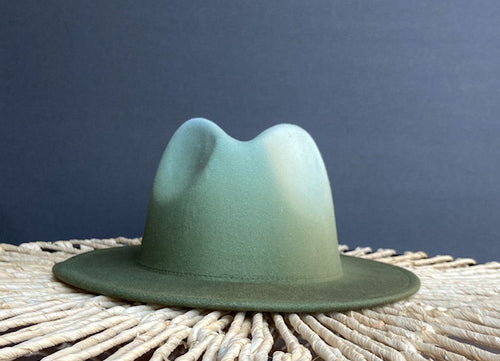 Mint Green Ombré Fedora