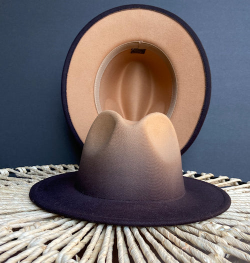 Tan Ombré Fedora