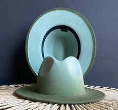 Mint Green Ombré Fedora