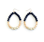 Blue, Cream, and Ivory Earring