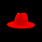 Red Fedora with White Bottom