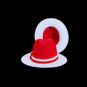 Red and White Fedora